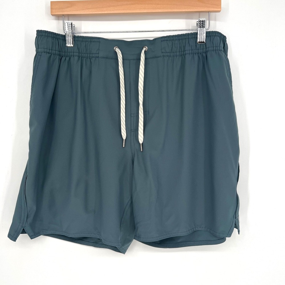 Vuori Trail Short Mens XL Blue Athleisure Workout Gym Running Sports